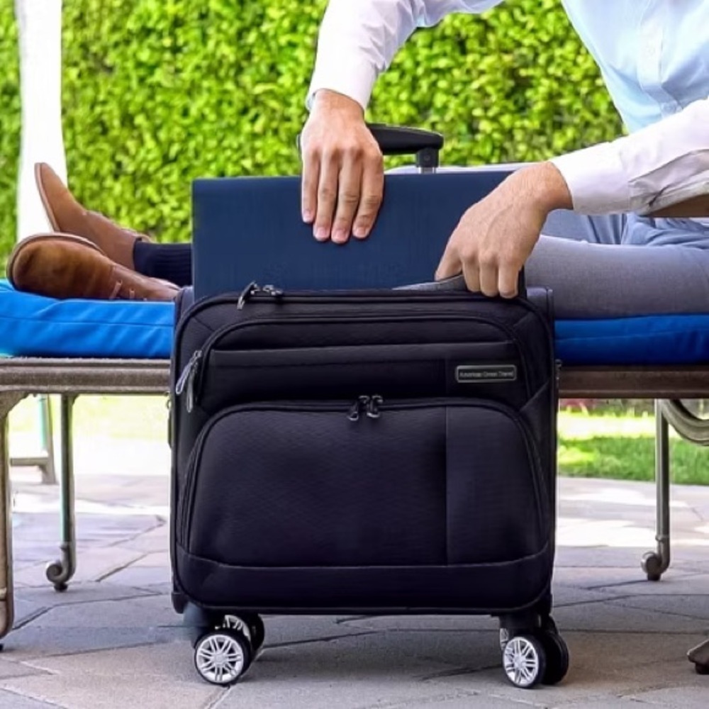 American Tourister Black Rolling Travel Bag - Picture 6 of 16